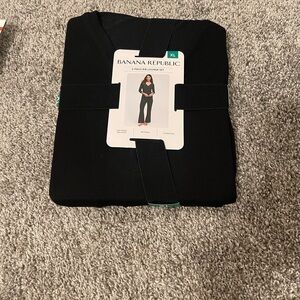 Banana Republic Black Ribbed Jumpsuit & Top Lounge Set